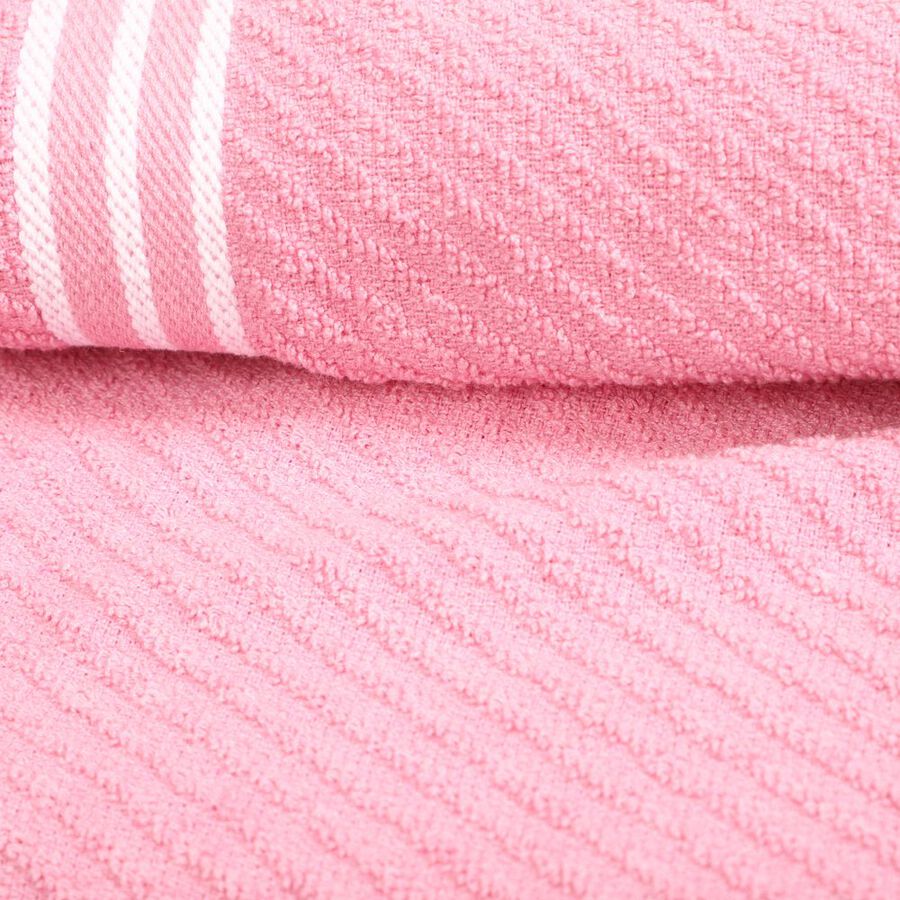 300 GSM Pink Cotton Blend Bath Towel, , large
