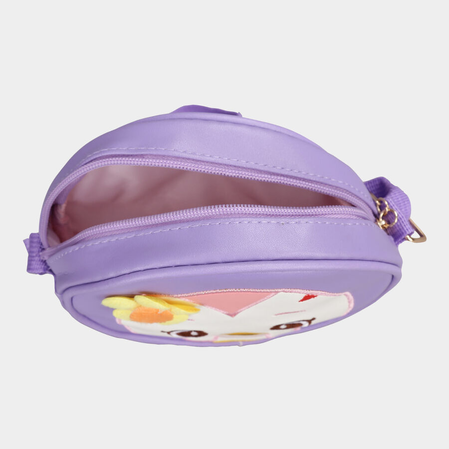Kid's Purple Polyurethane Bag, , large image number null