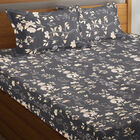 Blue Printed Double Bedsheet, , small image number null