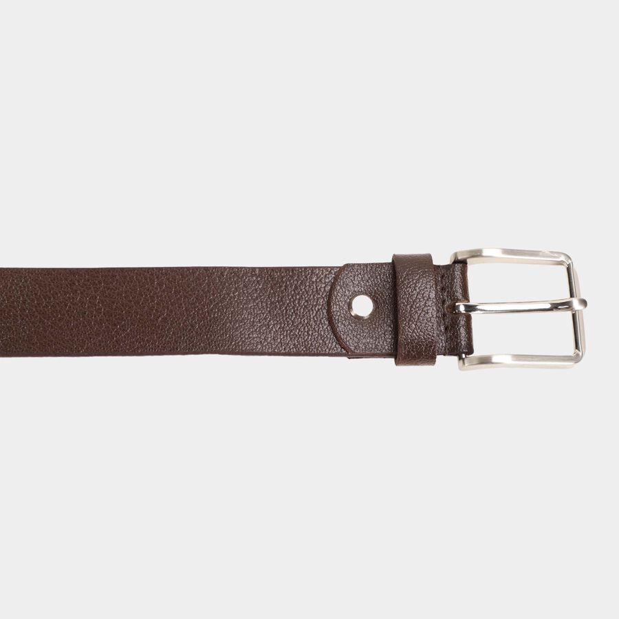 Men's BrownLeather Formal Belt, , large