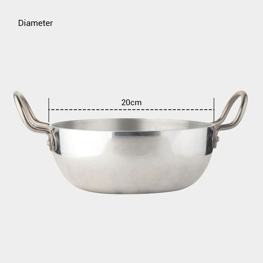Aluminium Kadhai - 8 in. (1.3 L), Induction Compatible, , large image number null