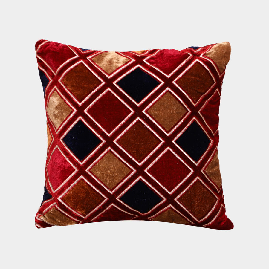 Brown Polyester Cushion Cover, , large image number null