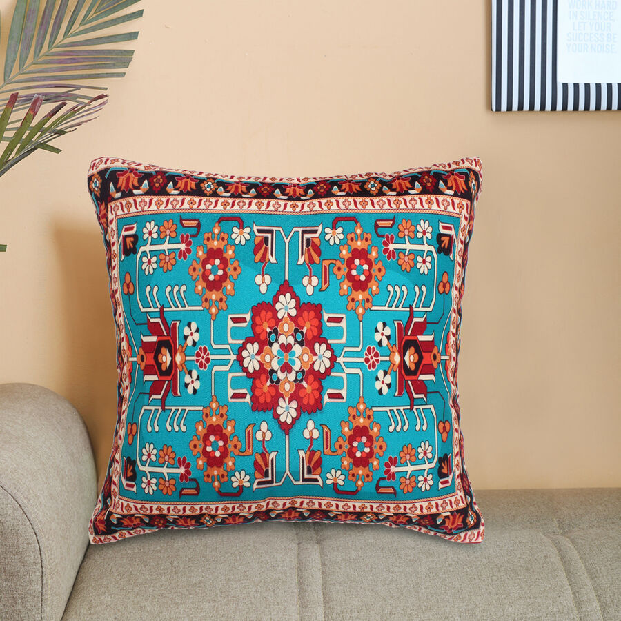Printed Microfiber Cushion Cover, , large image number null