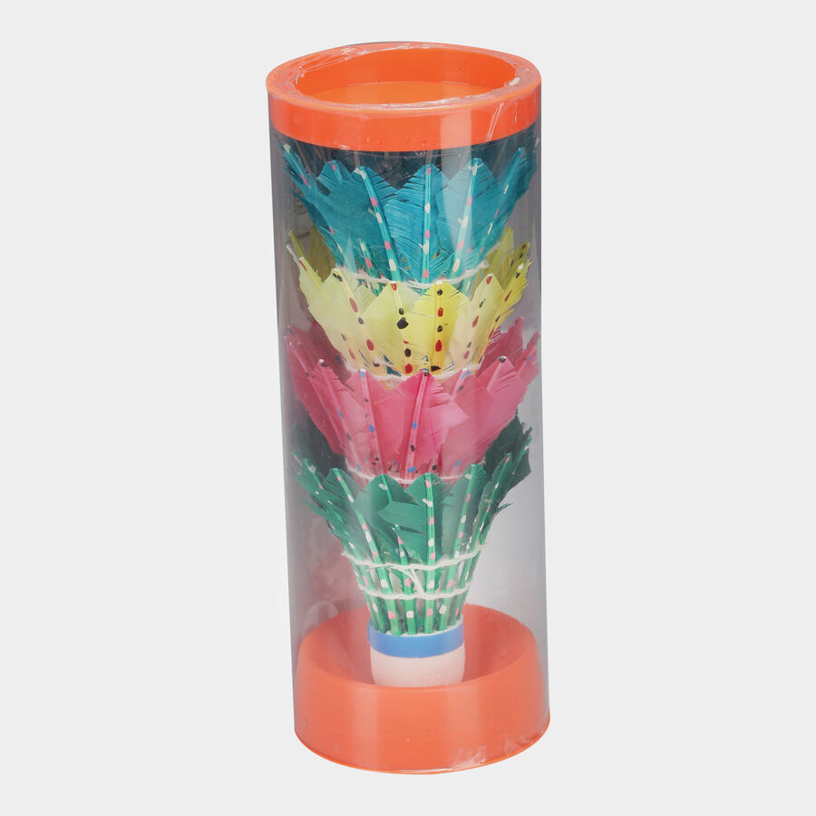 Feather Colour Dot Shuttlecock 4 Pcs., , large image number null