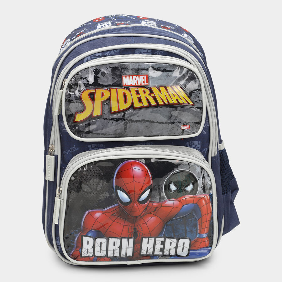 Spider Man Printed Fabric Backpack, , large