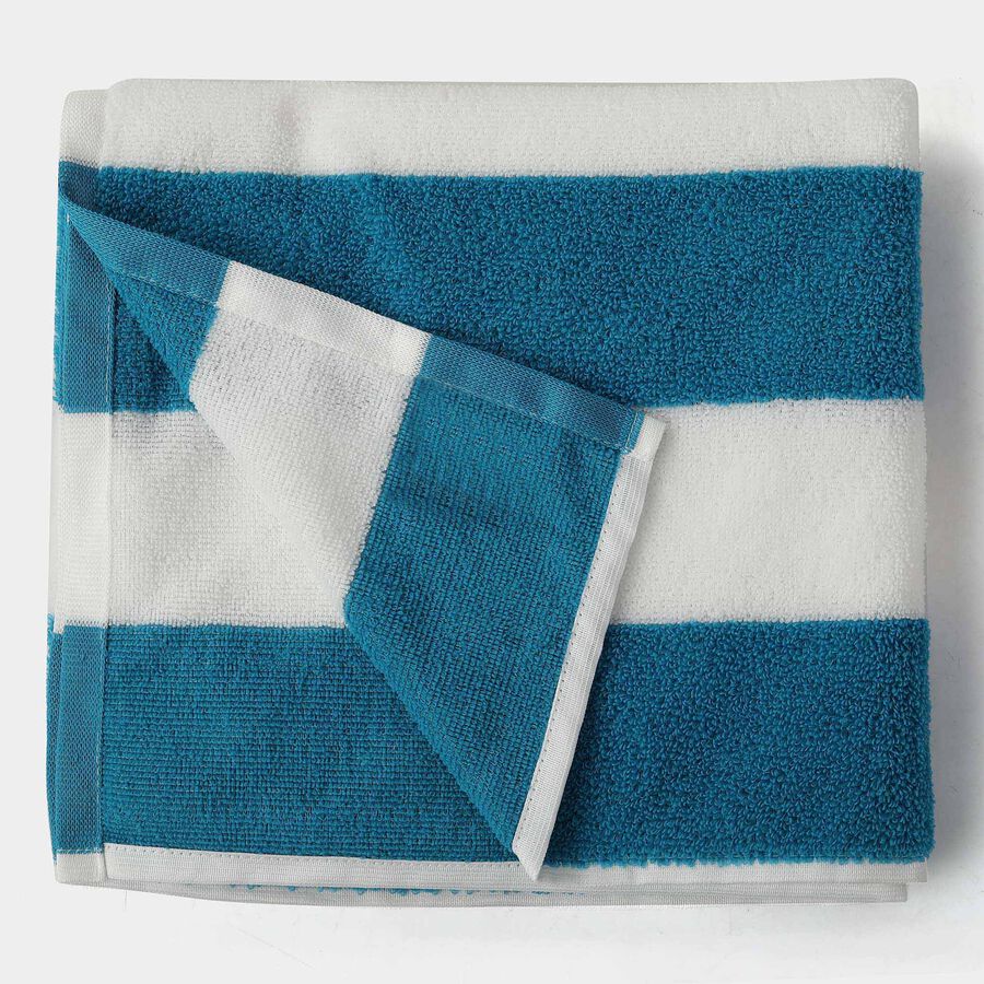 210 GSM Blue Microfiber Bath Towel, , large image number null