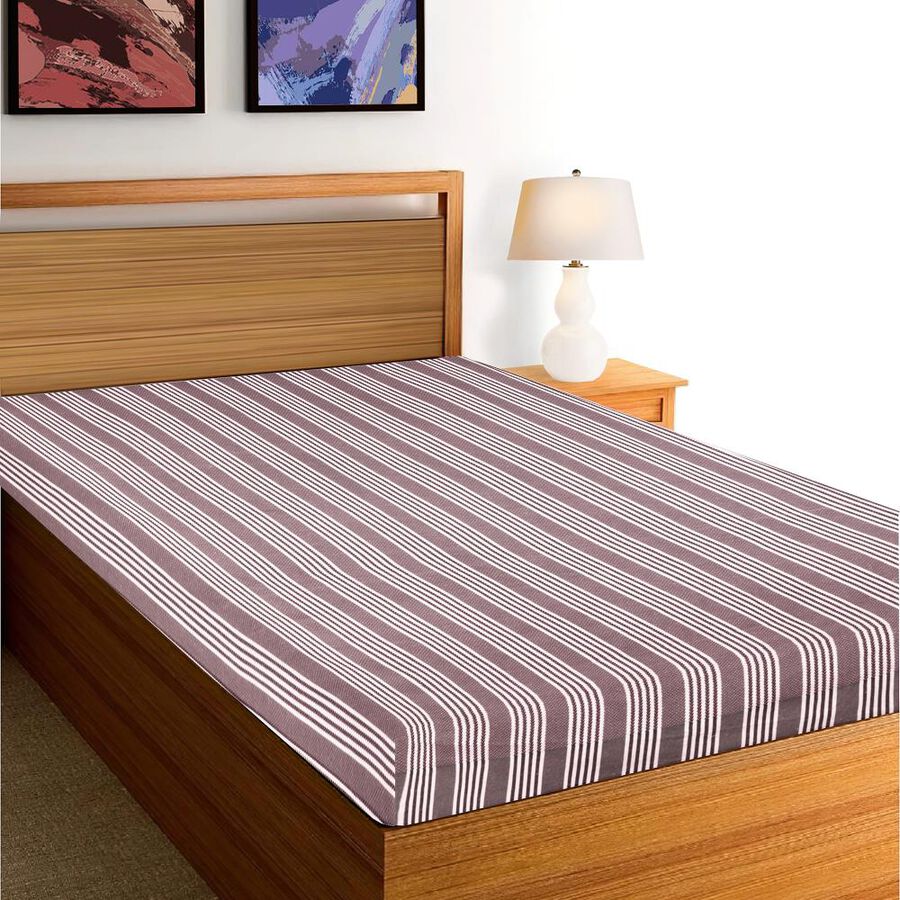 Grey Cotton Bedcover, , large
