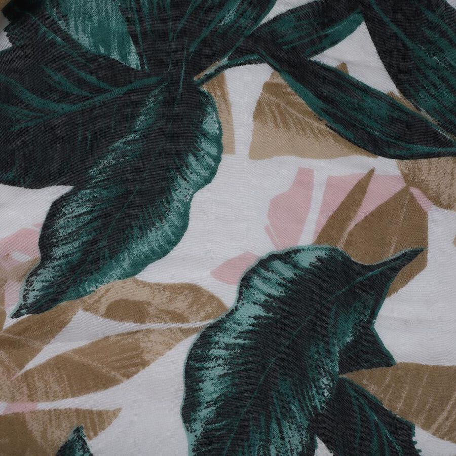 Women's Off-White Nylon/Polyester Scarf, , large