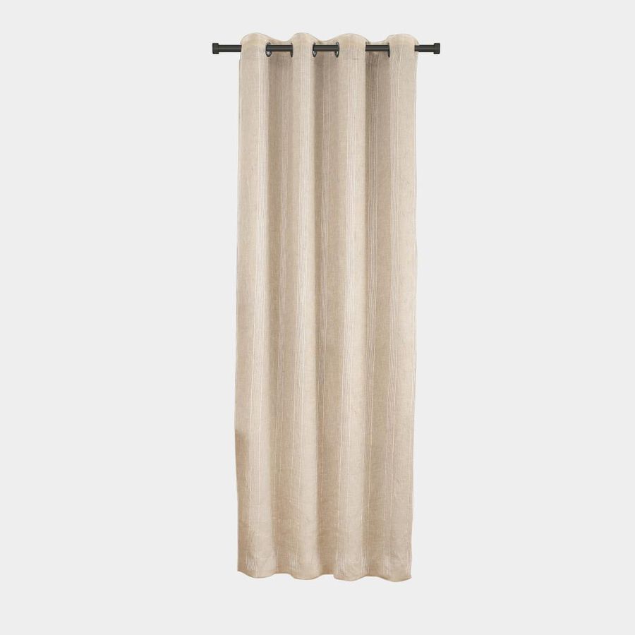 9ft. Living Room Light Beige Linen Eyelet Curtains, , large image number null