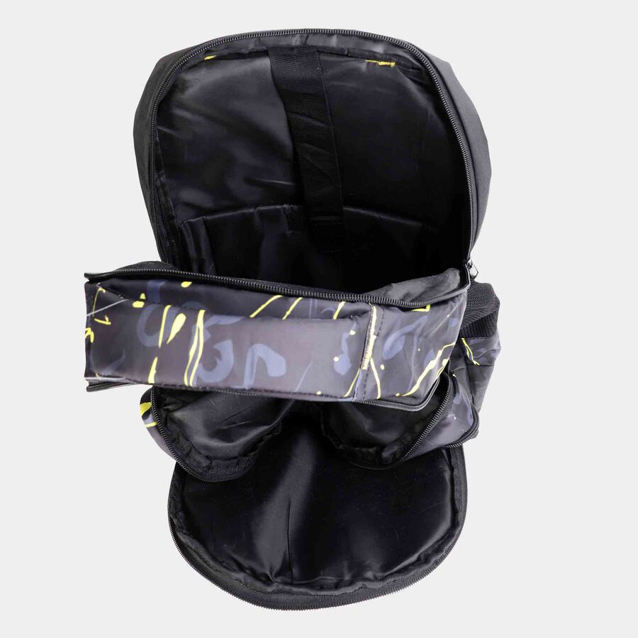 Black, Yellow Backpack with Laptop Sleeve, 35 L(Approx), , large image number null