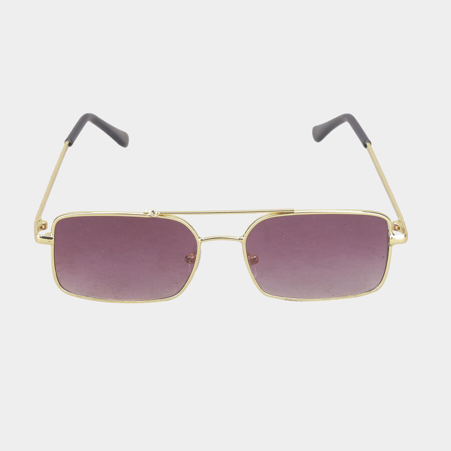 Men's Metal Gradient Square Sunglasses, , large image number null