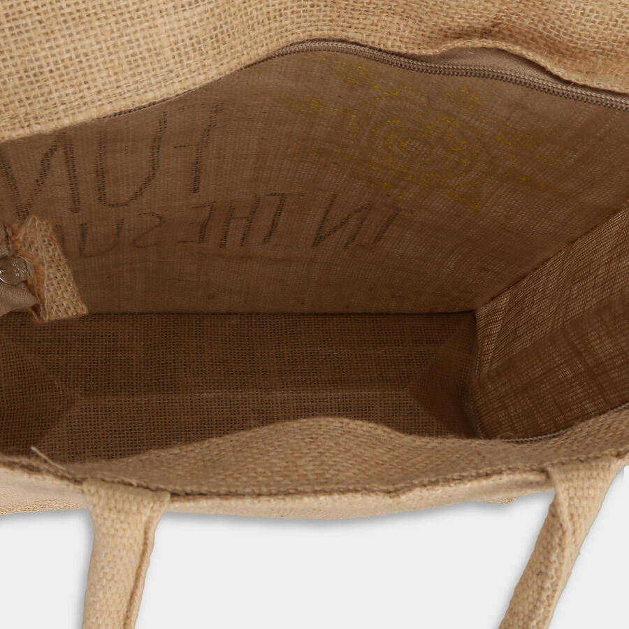 Women Printed Beige Shopping Bag, , large image number null
