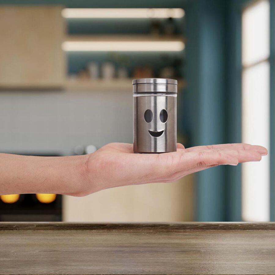 Glass And Steel Salt Shaker, , large image number null