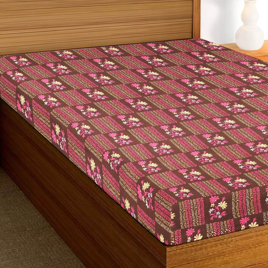 Purple Microfiber Single Bedsheet, , large image number null