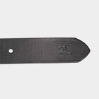 Men's Black Leather Casual Belt, , small image number null