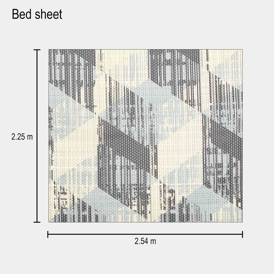 Green Cotton Double Bedsheet with Pillow Cover, , large