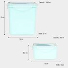 450 ml, 900 ml Plastic Container Set of 2, , small image number null