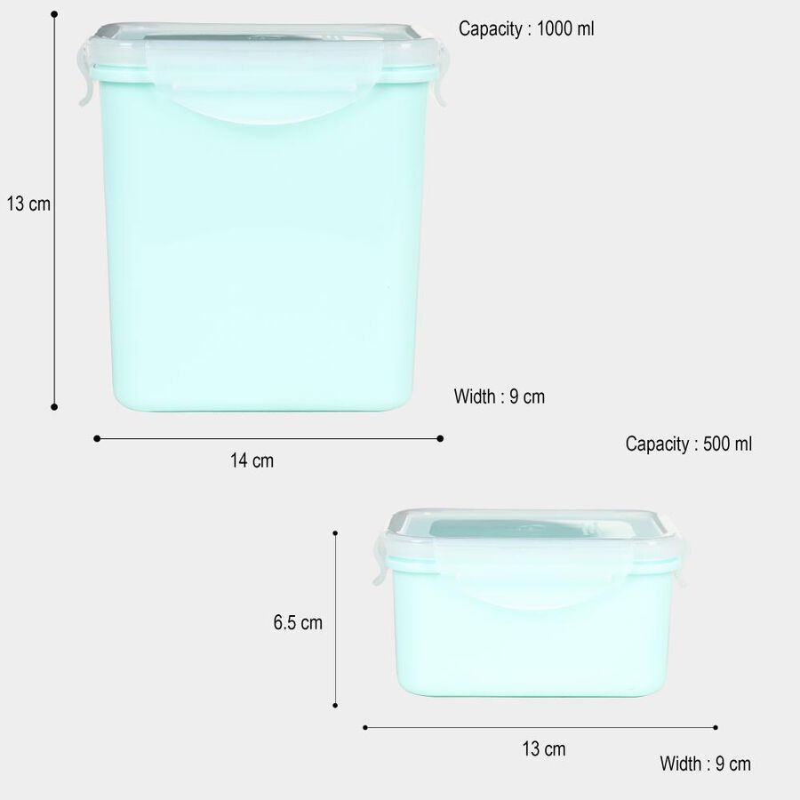 450 ml, 900 ml Plastic Container Set of 2, , large image number null