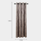 5ft. Grey Window Curtain, , small image number null