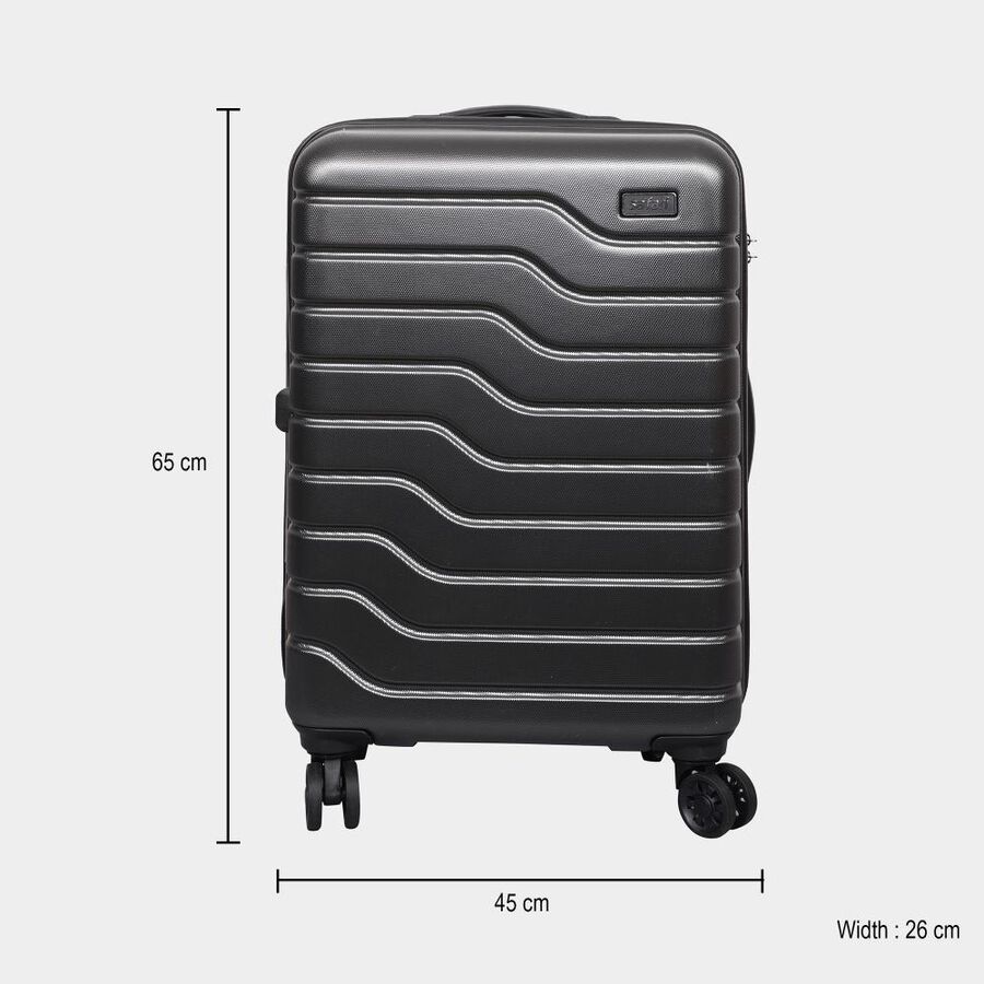 8-Wheel Dark Grey Polycarbonate Hard Case Trolley, Medium, , large image number null
