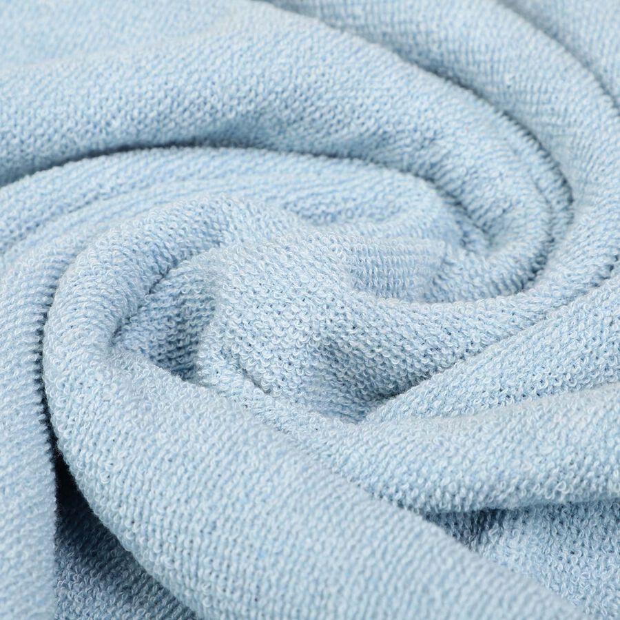400 GSM Blue Microfiber Bath Towel, , large image number null