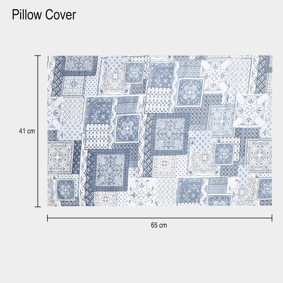 110 GSMLight Grey Microfiber Double Bedsheet With Pillow Cover, , large image number null