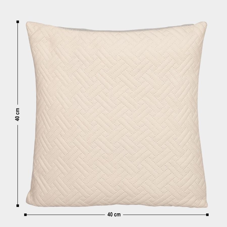 Cream Polyester Cushion Cover, , large image number null