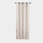 5ft. Bedroom Soft Beige Printed Eyelet Curtains, , small image number null