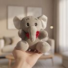 Kid's Mini Soft Huggable Elephant Plush Toy, , small