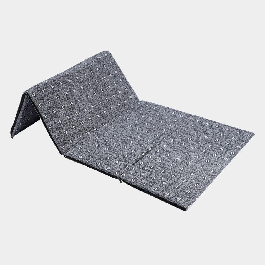 Grey Polyester Printed Mattress, , large