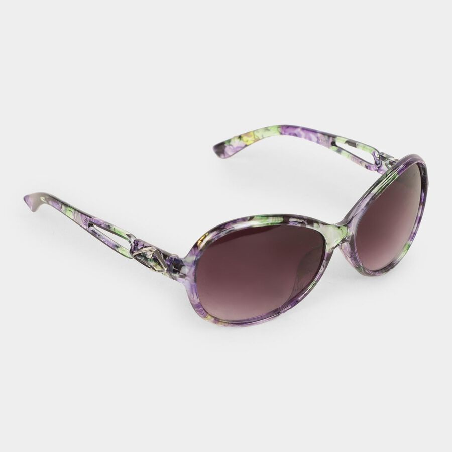 Women's Plastic Gradient Round Sunglasses, , large image number null