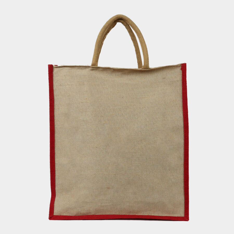 Women's Printed Jute Cotton Shopping Bag, Large, , large image number null