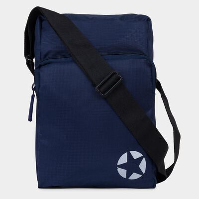 Men's Blue Canvas Sling Bag