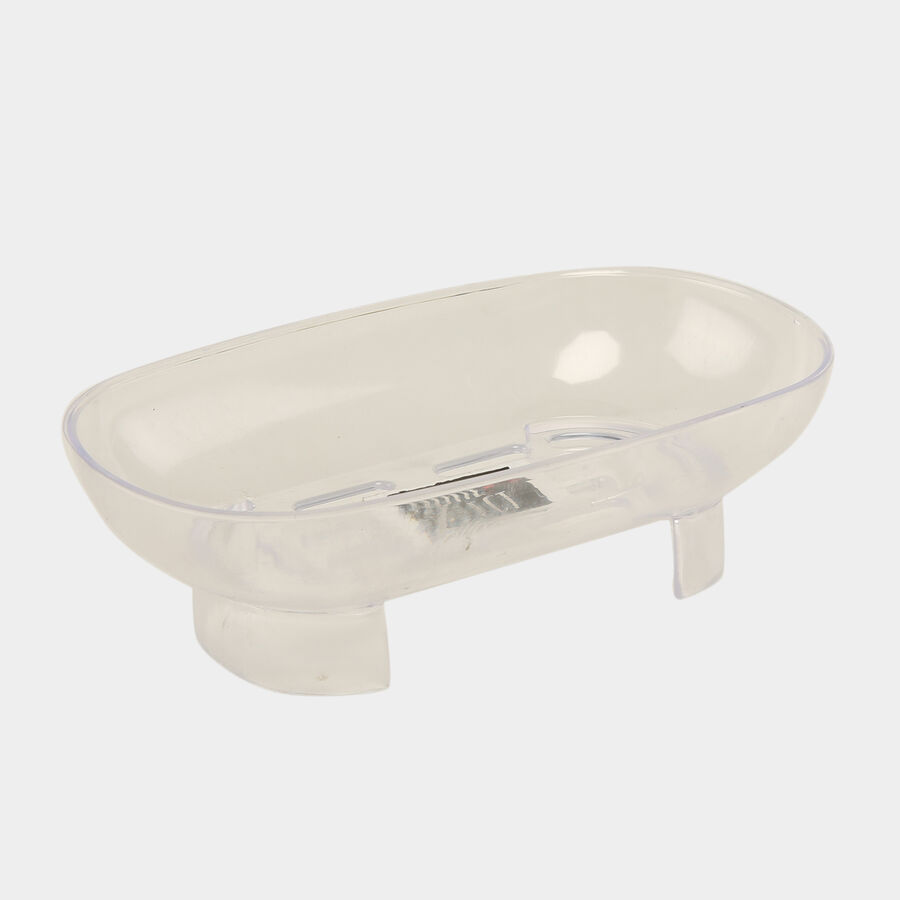 Plastic Soap Dish - Color/Design May Vary, , large
