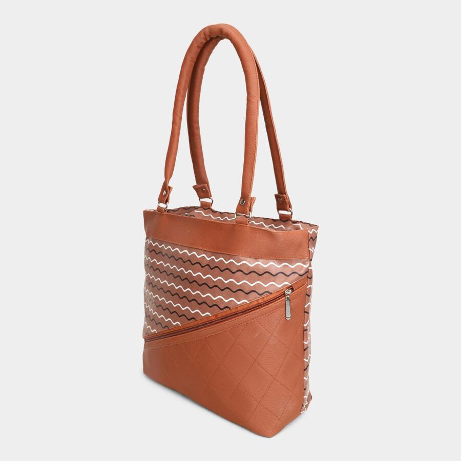 Women's Tan Polyurethane Hand Bag, , large image number null
