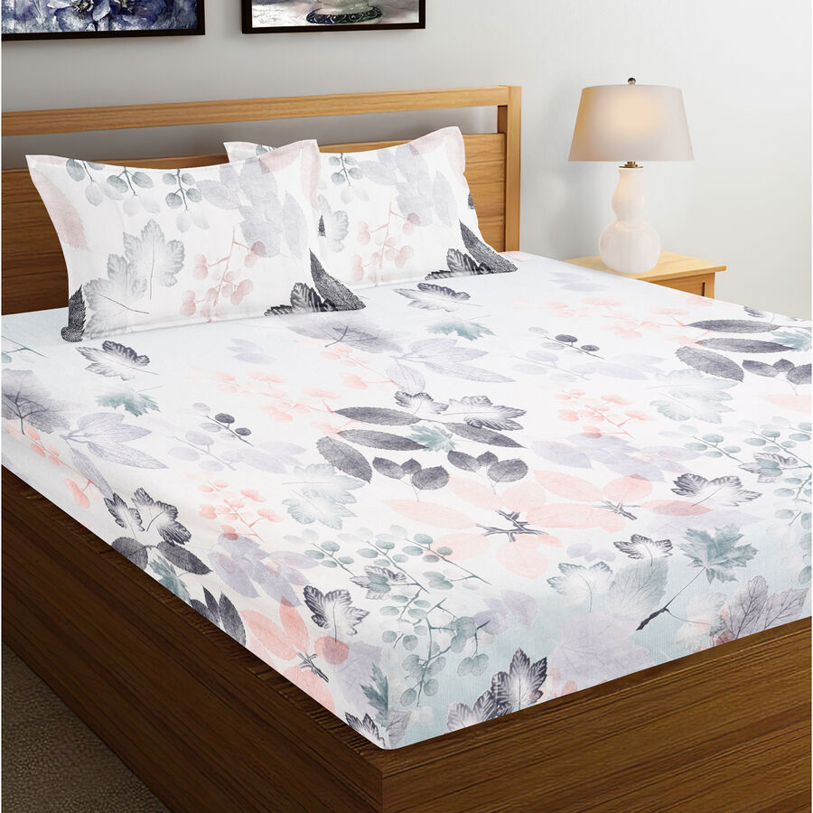 Grey Cotton Double Bedsheet, , large image number null