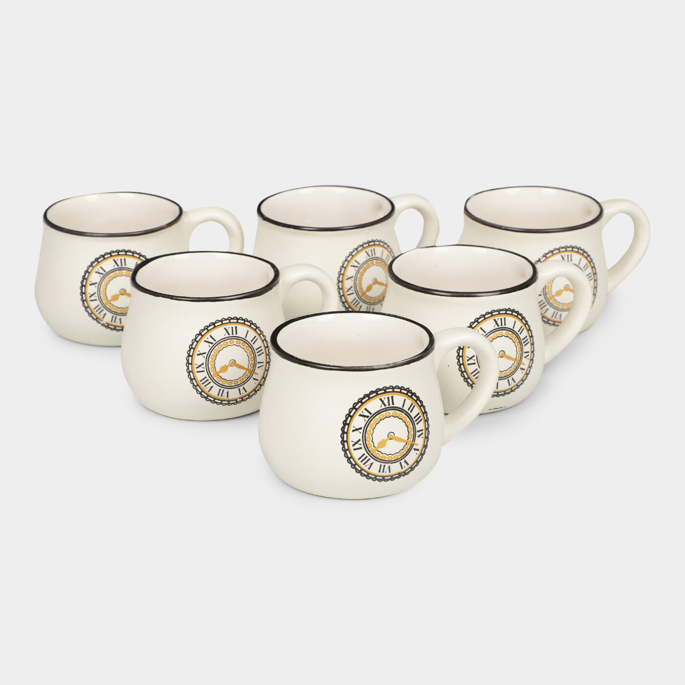 Home Finery                         200ml Stoneware Mug Set of 6