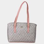 Women's Grey Polyurethane Tote Bag, , small image number null