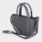 Grey Polyurethane Sling Bag, , small image number null