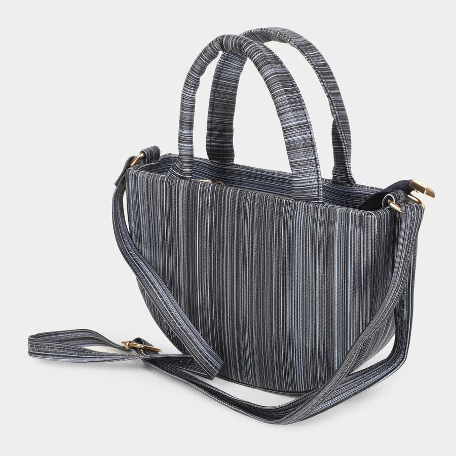 Grey Polyurethane Sling Bag, , large image number null