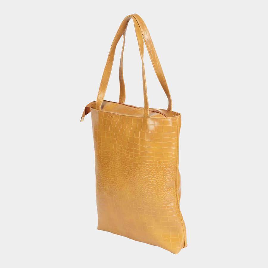 Women's Jaquard Polyurethane Shopping Bag, , large image number null
