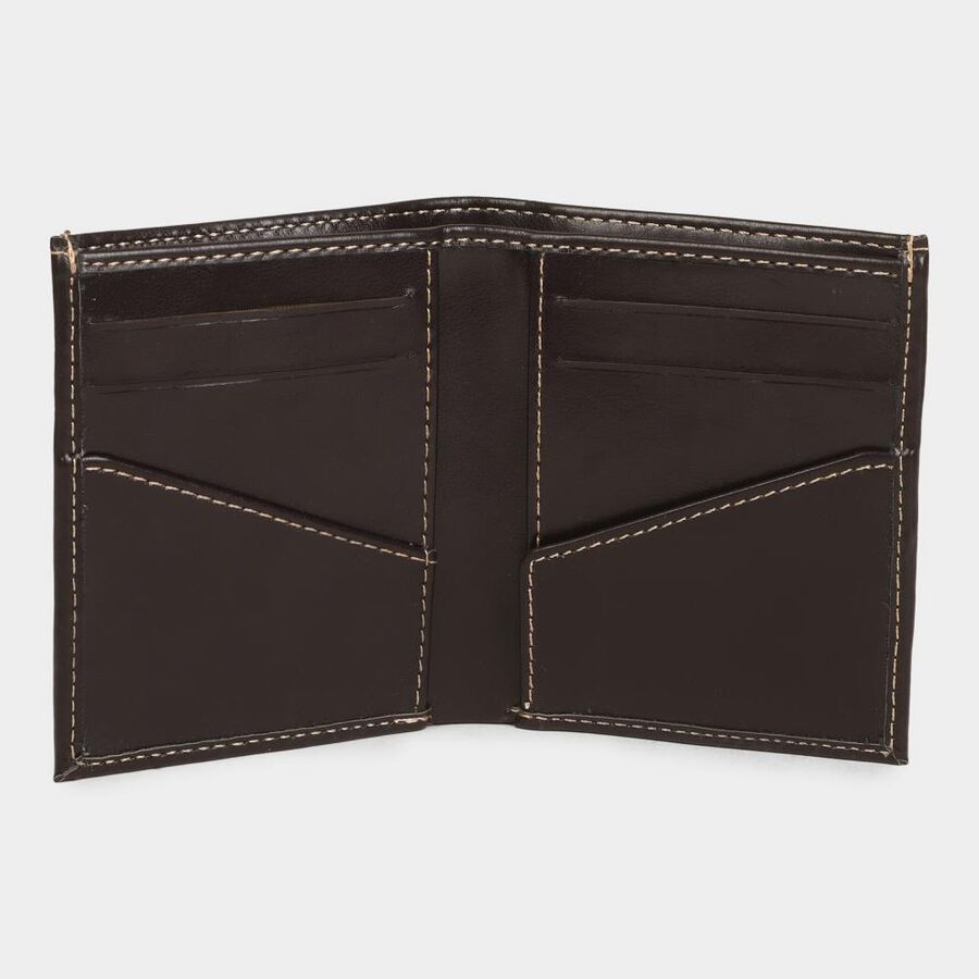 Men's Brown Polyurethane Wallet, , large