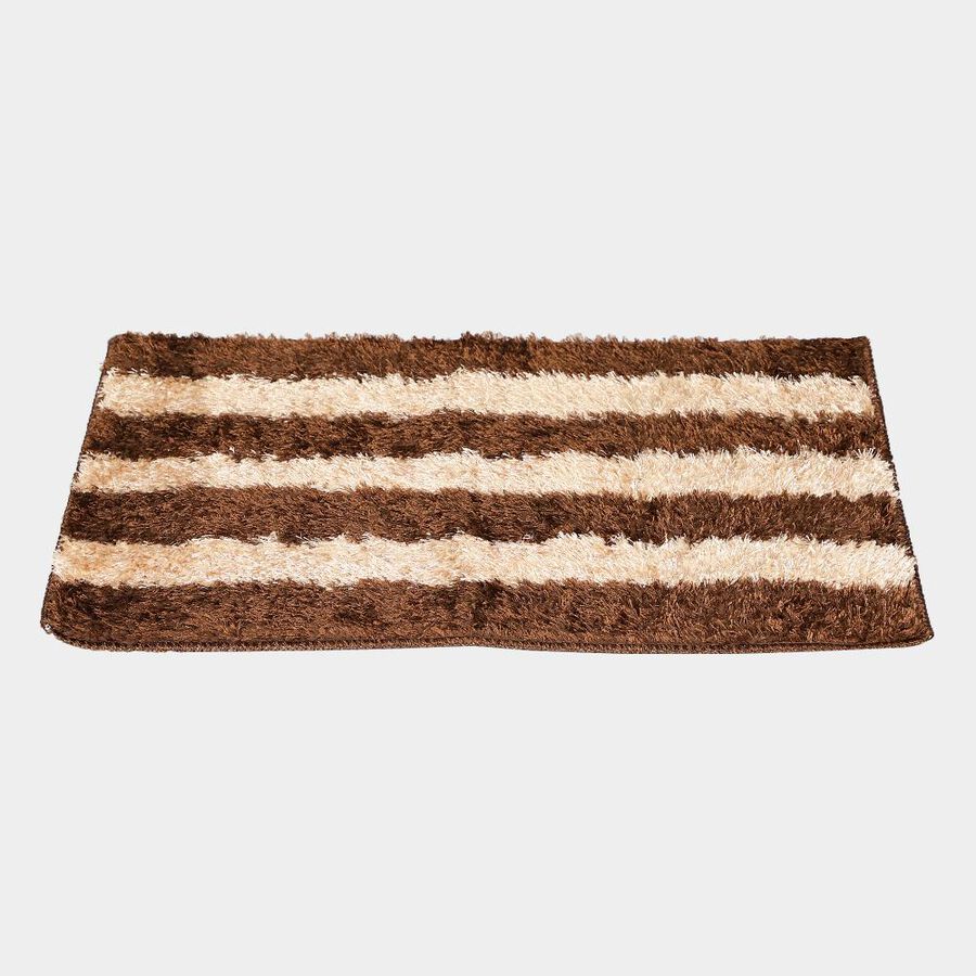 Anti-Skid Brown Polyester Door Mat, , large
