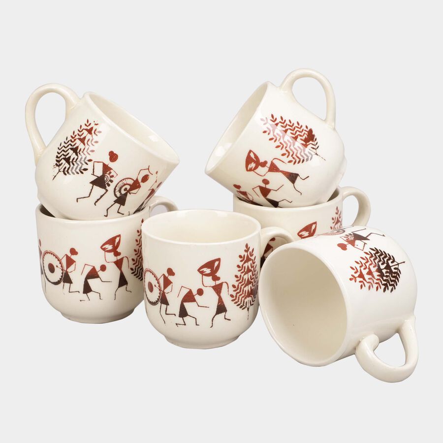 120 ml Stoneware Cup, Set of 6, , large image number null