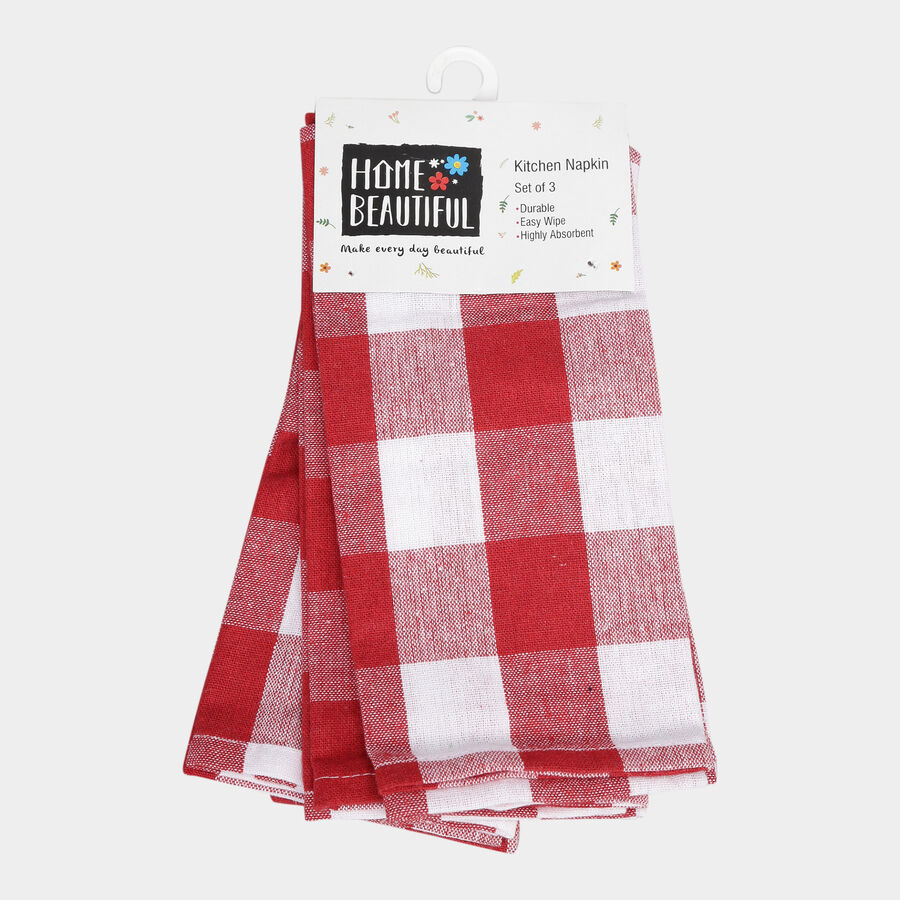 Cotton Kitchen Napkin Set of 3, , large image number null
