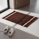Anti-Skid Brown Polyester Door Mat, , small