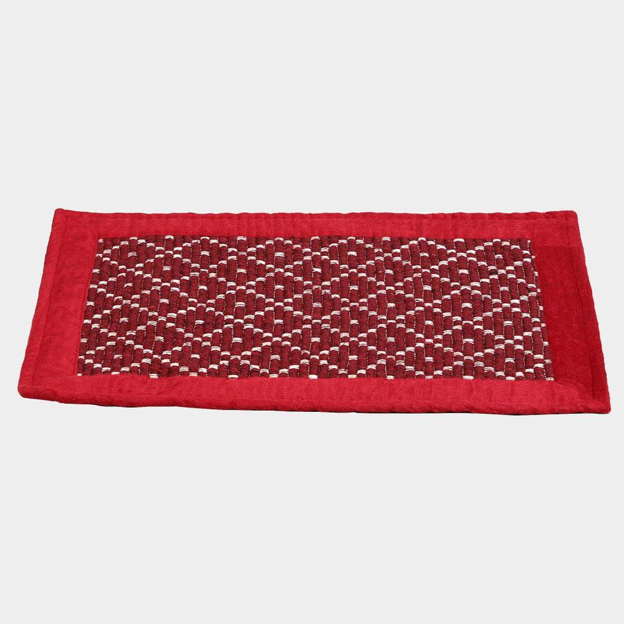 Anti-Skid Brown Polyester Cotton Door Mat, , large image number null