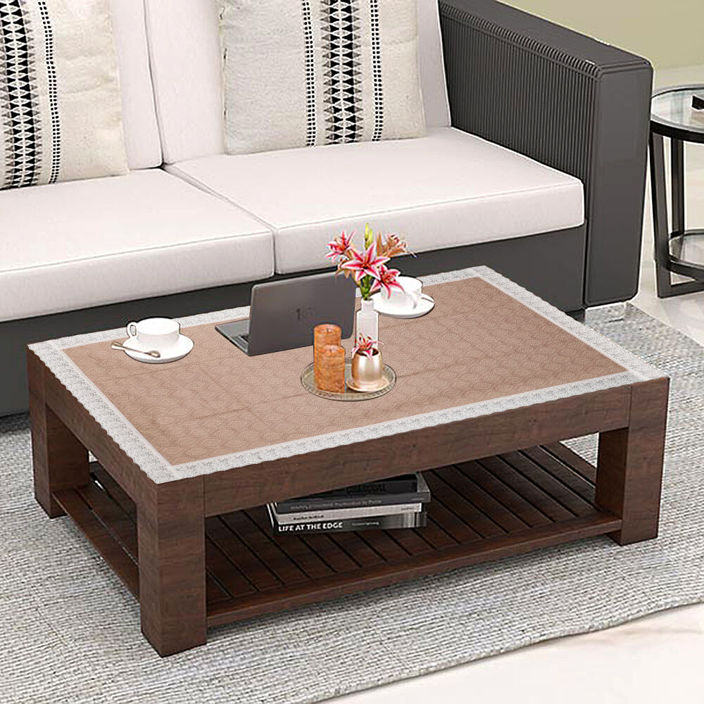 Home Beautiful                         Brown PVC Tablecover