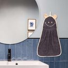 250 GSM Grey Cotton Wash Basin Towel, , small