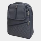 Women's Blue Polyurethane Backpack, , small image number null
